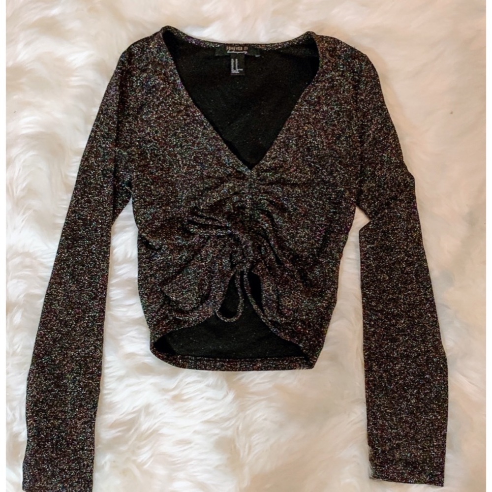 Forever 21 Glitter Crop